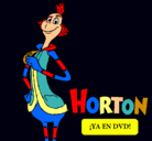 Dibujo Horton - Alcalde pintado por horton