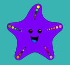 Dibujo Estrella de mar pintado por ludli