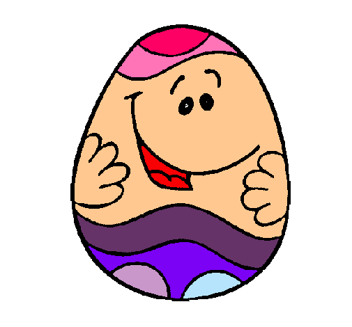 Dibujo Huevo de pascua feliz pintado por rusabcn