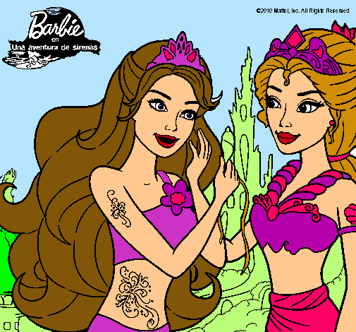 Barbie se despiede de la reina sirena