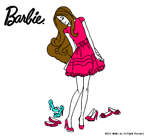 Barbie y su colección de zapatos