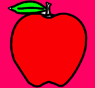 Dibujo manzana pintado por KARLIX