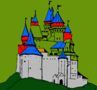 Dibujo Castillo medieval pintado por garro 