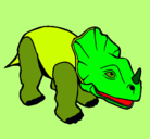 Dibujo Triceratops II pintado por EsTrElLiTaxD