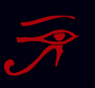 Dibujo Ojo Horus pintado por monito
