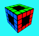 Dibujo Cubo de Rubik pintado por DIAMANTE2002