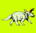 Dibujo Triceratops pintado por jako