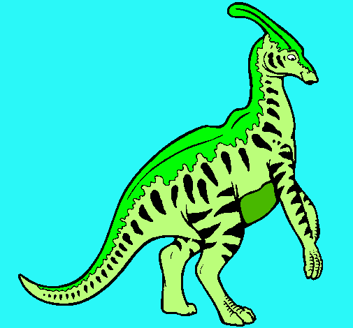 Parasaurolofus con rayas