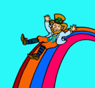 Dibujo Duende en el arco iris pintado por kilolf