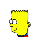 Dibujo Bart pintado por javichupichu