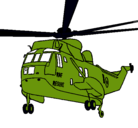 Dibujo Helicóptero al rescate pintado por jerry