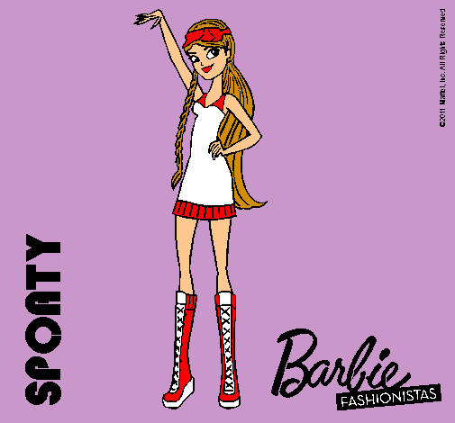 Dibujo Barbie Fashionista 4 pintado por Lolaricura