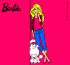 Dibujo Barbie con cazadora de cuadros pintado por Ultralili2