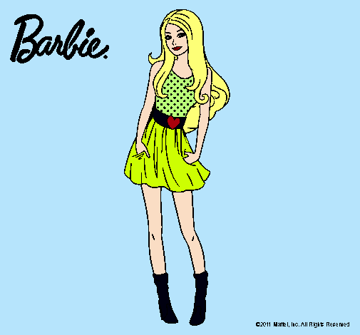 Dibujo Barbie veraniega pintado por xime99