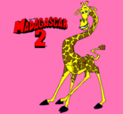 Dibujo Madagascar 2 Melman pintado por blancanieves