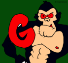 Dibujo Gorila pintado por yeray