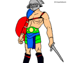 Dibujo Gladiador pintado por tooderu55lhg