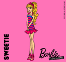 Dibujo Barbie Fashionista 6 pintado por  LINDO