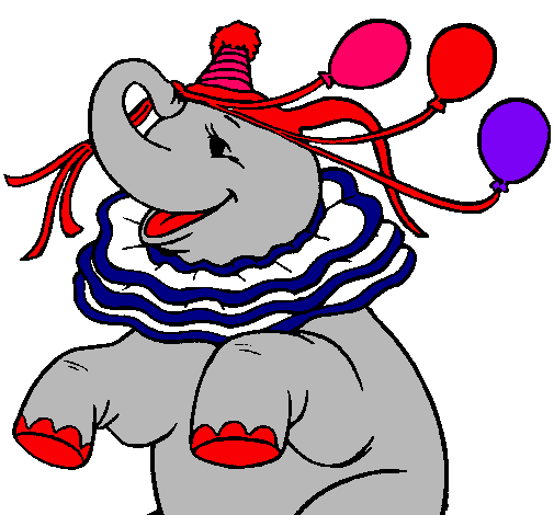 Elefante con 3 globos