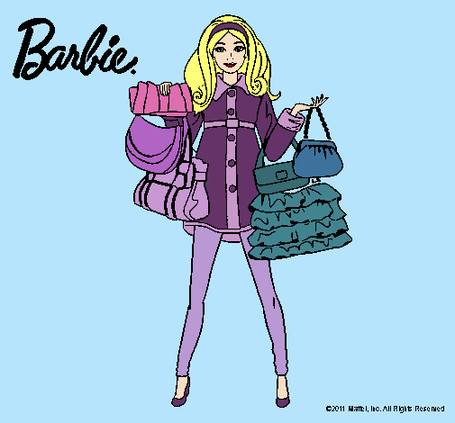 Dibujo Barbie de compras pintado por xime99
