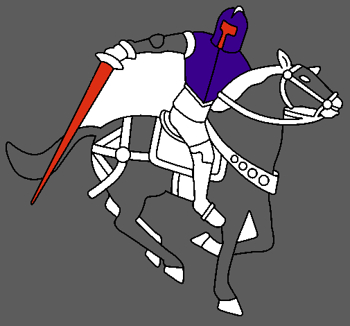 Dibujo Caballero a caballo IV pintado por noe100