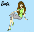 Dibujo Barbie moderna pintado por yalla