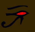 Dibujo Ojo Horus pintado por 55000