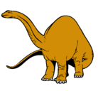 Dibujo Braquiosaurio II pintado por manute