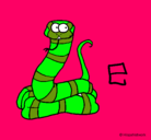 Dibujo Serpiente pintado por HG0UPI8