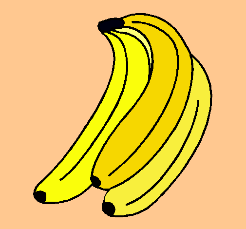 Dibujo Plátanos pintado por agus-