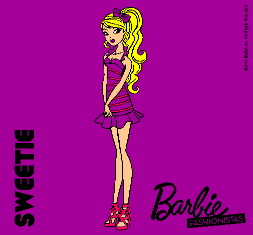 Dibujo Barbie Fashionista 6 pintado por FRAN_KIE