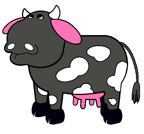 Dibujo Vaca pensativa pintado por danna11