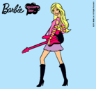 Dibujo Barbie la rockera pintado por viviana_98