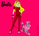 Dibujo Barbie con look moderno pintado por Mimunt