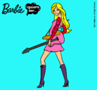 Dibujo Barbie la rockera pintado por xavi-7