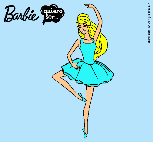 Dibujo Barbie bailarina de ballet pintado por zu-star