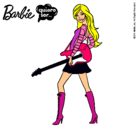 Dibujo Barbie la rockera pintado por sama