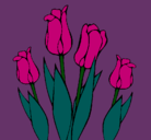 Dibujo Tulipanes pintado por yuriannizi