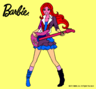 Dibujo Barbie guitarrista pintado por varvie