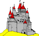 Dibujo Castillo medieval pintado por santiyvero
