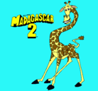 Dibujo Madagascar 2 Melman pintado por iiiiiiiiiiii