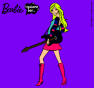 Dibujo Barbie la rockera pintado por Nizua