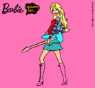 Dibujo Barbie la rockera pintado por yoasra