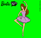 Dibujo Barbie bailarina de ballet pintado por valentinaaaa