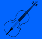 Dibujo Violín pintado por adrianis1