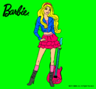 Dibujo Barbie rockera pintado por laurita123