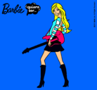 Dibujo Barbie la rockera pintado por gatitaambar