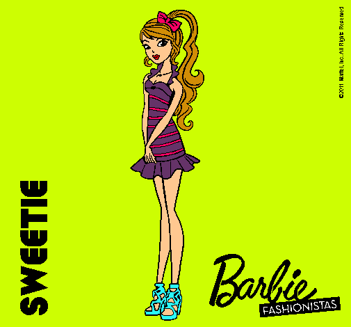 Dibujo Barbie Fashionista 6 pintado por suyai