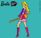 Dibujo Barbie la rockera pintado por belennn