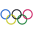 Dibujo Anillas de los juegos olimpícos pintado por mariceni